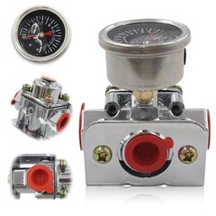 Fuel Pressure Regulator with Gauge for Carburetor Carb 1-4 PSI 12-804 USA