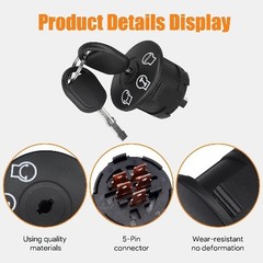Ignition Switch with 2 Keys Compatible with 1023E 1025R 1026R 2025R 2026R 3025E