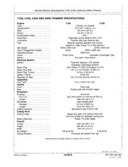 John Deere 2BV, 5E, 2LS, 110G,210G,240G,260G, Trimmer 113 Clipper Service Manual