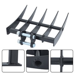Rake Attachment For Mini Excavator One Ton To 1.5 Ton Digger Rake Tool Hooks