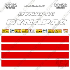 Fits Dynapac CC122 Decal Kit Pneumatic Roller Equipment Decals (12 SERIES)