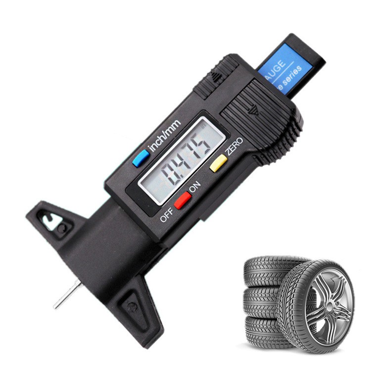 0-25.4mm Digital Tire Tread Depth Gauge, Electronic Tread Meter