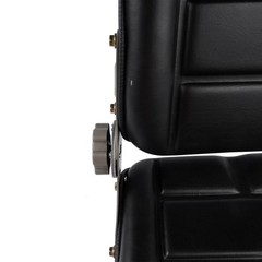 Universal Adjustable Backrest Forklift Excavator Lawn Mower Tractor Seat Black