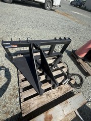 Skid Steer Heavy-Duty Hydraulic Tree / Post Puller with Univ. Quick Attach