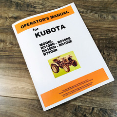 Kubota B5100 B6100 B7100 D E Tractor Operators Owners Manual Book B5100D B6100D
