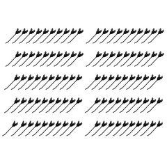 AE24593 Qty 100: Rake Tooth Fits John Deere 350 350A 54 64 640 650 652 660 662
