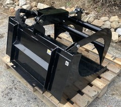 Single Cylinder 40in Flat Bottom Grapple for Mini Loaders-Dingo Style Mounting