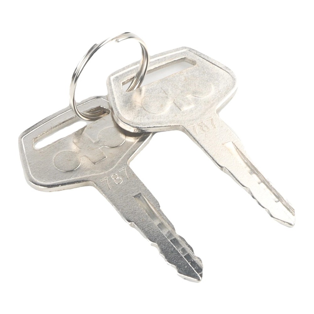 2PCS 787 Ignition Keys for Komatsu Excavator Dozer Backhoe Loader Equipment