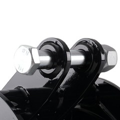 Black Steel Grapple for Mini Excavator 0.8-1.8T Powder Coated Surface