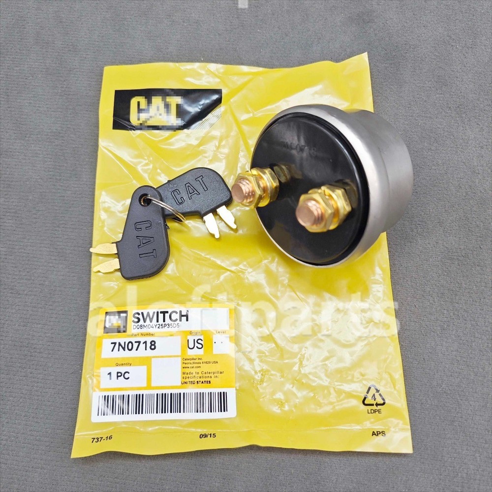 NEW 7N-0718 Battery Disconnect Switch for Caterpillar 414E 416E BG1055E 7N0718