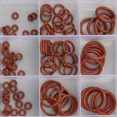 185 Pcs FKM Brown O-Ring Kit,75A Durometer,18 Kind Size from 2.57mm to 20.22mm