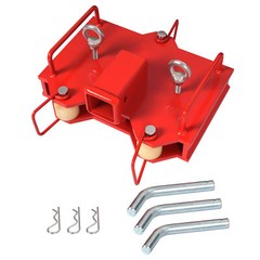 Forklift Trailer Hitch Receiver 2” Tow Hitch Attachments for Dual Pallet Fork