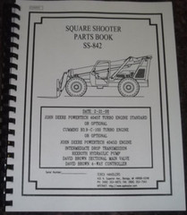 TEREX SQUARE SHOOTER SS-842 TELEHANDLER FORKLIFT PARTS MANUAL BOOK CATALOG