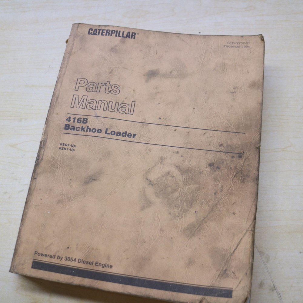 CAT CATERPILLAR 416B Backhoe Loader Spare Parts Manual book 8SG 8ZK Series list