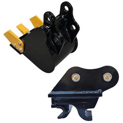 200mm Bucket & Quick Hitch, For 0.8-2Ton Mini Excavators, Free Shipping