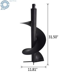 12″Cast Steel Earth Auger Drill Bit For Gas Powered Post Fence Digger 3/4″ Shaft