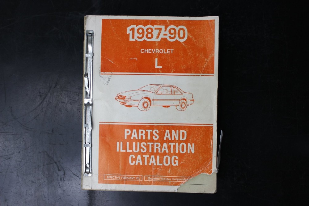 Chevrolet L Parts & Illustration Catalog 1987-90 Car Service Manual OEM