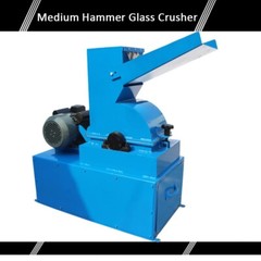 Hammer Glass Crusher Stone Breaker Crushing Machine 220V with 8&10&15mm Screen
