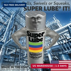 Super Lube 92003 Silicone Lubricating Grease with PTFE, 3 oz Tube, Translucent W