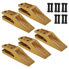 5 Pack 6684447 Skid Steer Bucket Unitooth Trenching Bucket Teeth w/ Bolts & Nuts