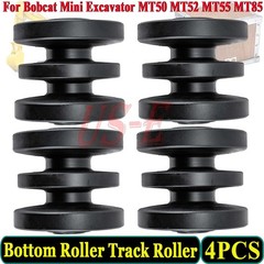 4PCS Bottom Track Roller For Bobcat Mini Track Loaders MT50 MT52 MT55 MT85