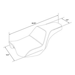 Rider Passenger Seat Fits Dyna Street Bob Wide Glide Fat Bob Switchback 06-17