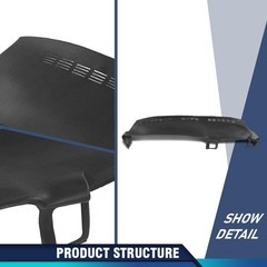 PIT66 TPE Dash Bezel Cover Dashboard, Compatible with Chevy Silverado/GMC Sierra