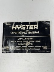 Hyster Operating Manual Challenger Spacesaver 1458874