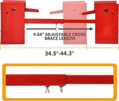 Skid Steer Quick Attach Conversion Adapter W/ Adjustable Cross Brace Universal