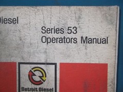 DETROIT DIESEL 53 253 353 453 653 ENGINES OPERATORS & MAINTENANCE BOOK MANUAL