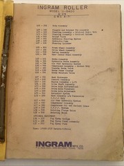 Ingram 35 Ton Pneumatic 4-6 Ton Tandem 8-10 Ton 3 Wheel Rollers Parts Manual