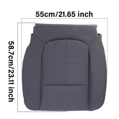 Driver Side Bottom Cloth Seat Cover & Foam Cushion Ford F250 F350 2011-2016 Gray