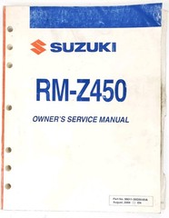 2005 Suzuki 05 RM-Z450 Owner’s Service Manual 99011-35G50-03A Aug , 2004 RMZ 450