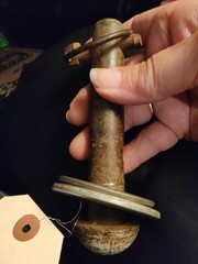 Hitch pin 7/8 by 5 inches with 2 washers and linch pin