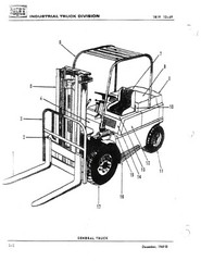 83 Gas & LP Gas Forklift Operator, Lube & Parts Manual Fits Yale G83P L83P