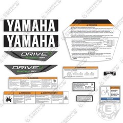 Fits Yamaha DR2A19 Drive 2 Golf Cart Decal Kit – 7 YEAR OUTDOOR 3M VINYL!