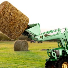VEVOR 39″ Hay Spear Bale Spear Skid Steer Loader Tractor Bucket Attachment