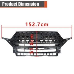 Front Bumper Grille Upper Matte Black Mesh for Explorer 2020-2021