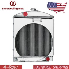 4 Rows Aluminum Radiator Fit Case-IH B275 B-414 424 444 354 364 FonGoff