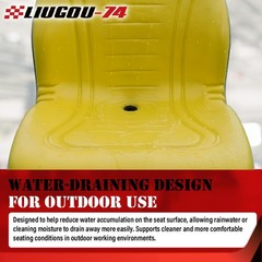 Yellow High Back Seat AM879503 Fit For John Deere 4100 4115 425 445 455 Tractor