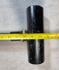 1.5 x 30 Hydraulic Cylinder Piston Rod Cross-Tube End 1-1/4 Pin 8 Wide Head