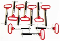 10 GOLIATH INDUSTRIAL RED HANDLE 5/8 X 7″ TRACTOR HITCH PIN WAGON TRAILER RHP58L