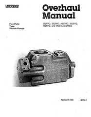 2520 3520 4520 3525 4525 4535 VQ FP Dou Pumps Overhaul Manual Fits Vickers 1985