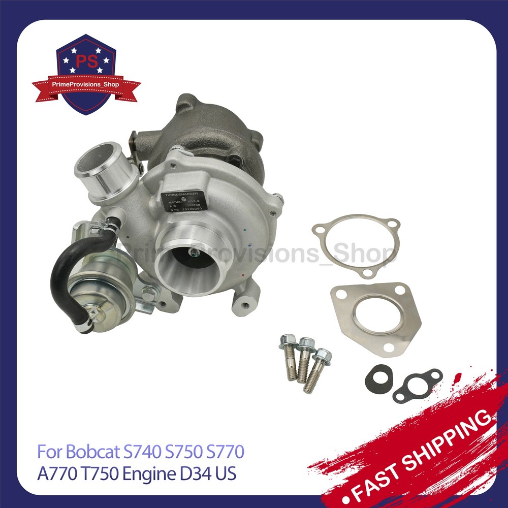 7256748 Fits Bobcat S740 S750 S770 A770 T750 Engine D34 K03 Turbo Turbocharger