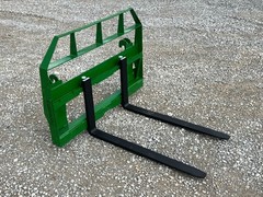 48″ Root Grapple Bucket and 42″ Long Pallet Forks Attachment -John Deere 400/500
