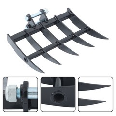 Rake Attachment For Mini Excavator One Ton To 1.5 Ton Digger Rake Tool Hooks