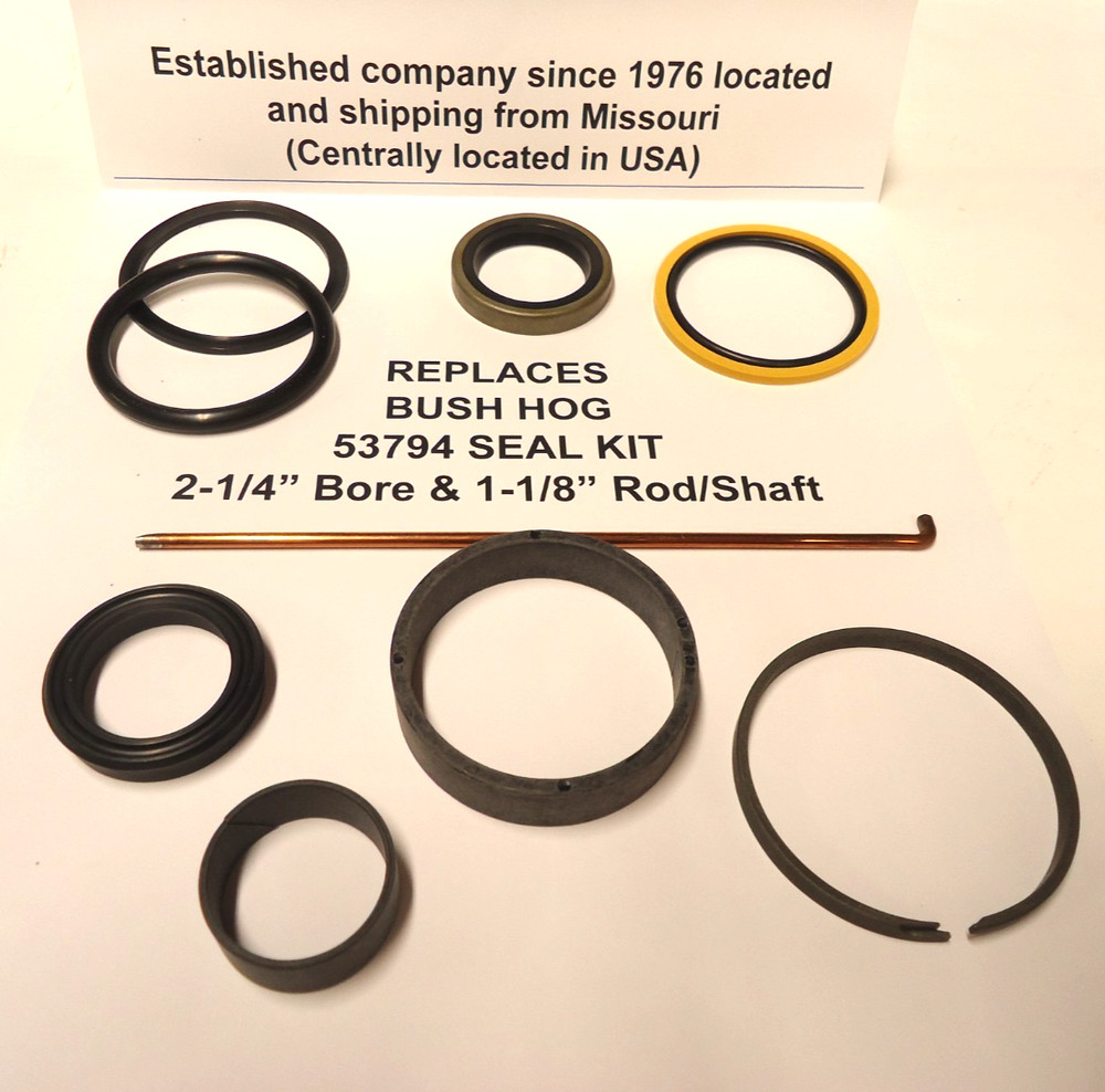 Replaces Bush Hog 53794 Seal Kit – 2-1/4″ Bore with 1-1/8″ Rod (Not OEM)