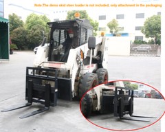 2500lbs Landhonor 42”Pallet Fork For Toro Industrial Mini Equipment Skid Steer