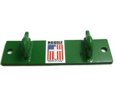 Tractor NEW ITEM double bucket hooks and shackle John Deere green bolt on