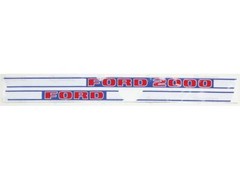 Hood Decal Set for Ford 2000 Gas 1968-1975 3-Cyl Tractor – Vinyl Kit Made in USA